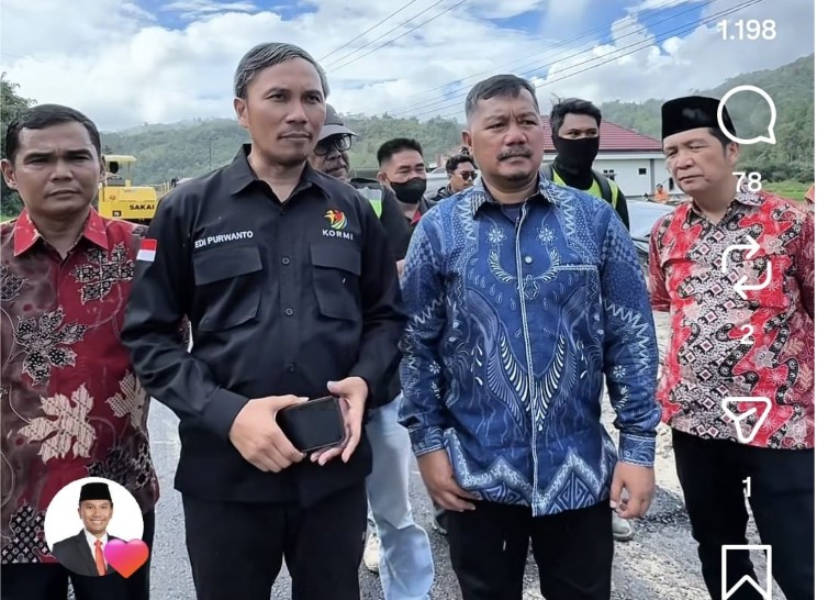 Cakap Ketua Edi : Meninjau Jalan Sungai Batu Gantih Kerinci, Ketika Aspal Menjadi Jalan Harapan Ekonomi Rakyat