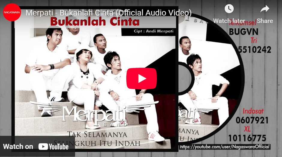 lagu bukanlah cinta merpati band.