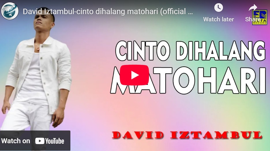 lagu cinto dihalang matohari david iztambul.