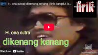 lagu dikenang kenang ona sutra.