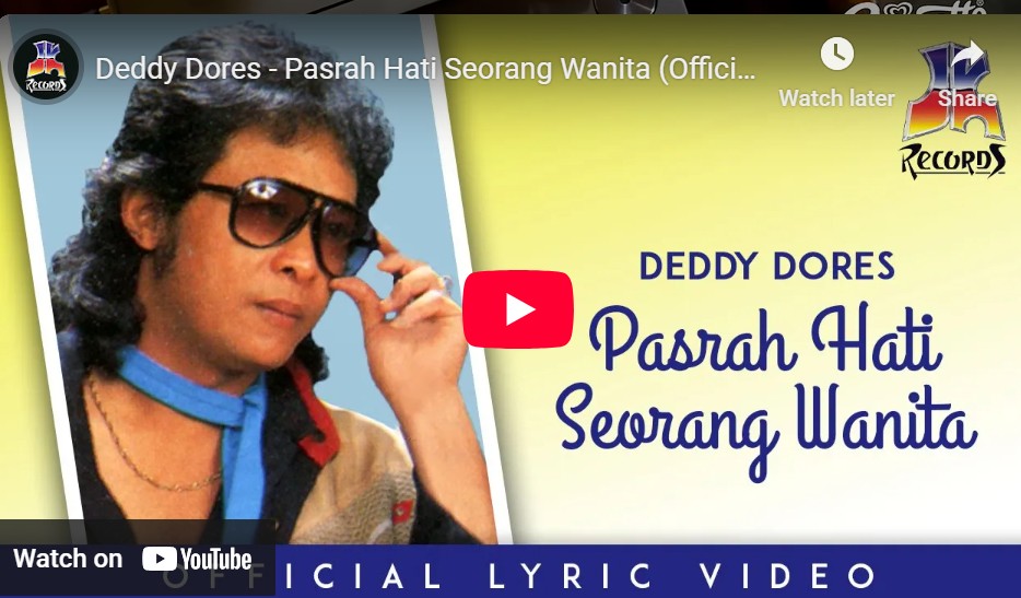 lagu pasrah hati seorang wanita deddy dores.