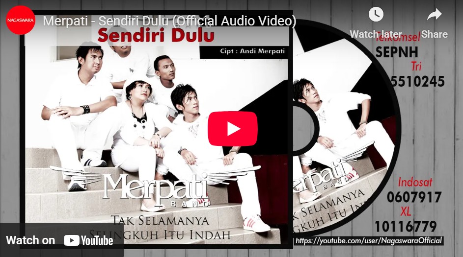 lagu sendiri dulu merpati band.