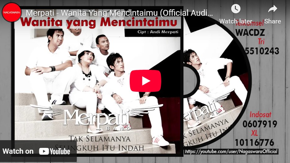 lagu wanita yang mencintaimu merpati band.