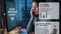 Lelah Menatap Layar? Gunakan Aturan 20-20-20 dan Tips Postur Agar Kerja Tetap Nyaman