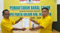 Tahapan penjaringan Bakal Calon Ketua DPD Partai Golkar Kabupaten Merangin pada Musda XI resmi hanya diikuti satu orang pendaftar. Hingga batas akhir pendaftaran, Herman Efendi, ST, MM menjadi satu-satunya bakal calon yang mengambil dan mengembalikan formulir serta dinyatakan memenuhi syarat. Senin (9/2/2026).