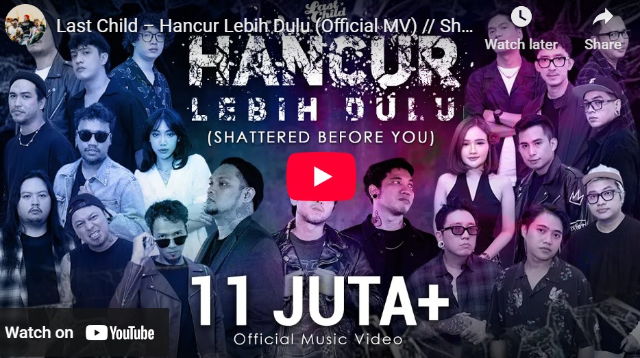 lagu hancur lebih dulu last child.