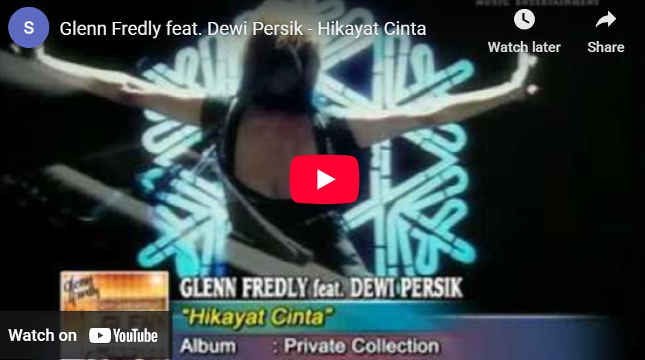 lagu hikayat cintaku glenn fredly.