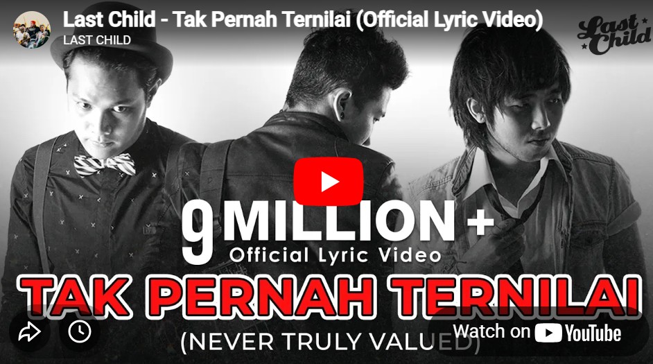 lagu tak pernah ternilai last child.