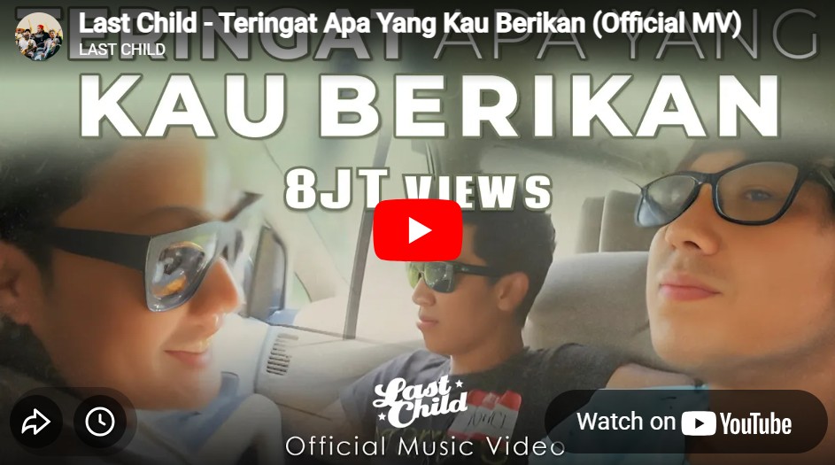 lagu teringat apa yang kau berikan last child.