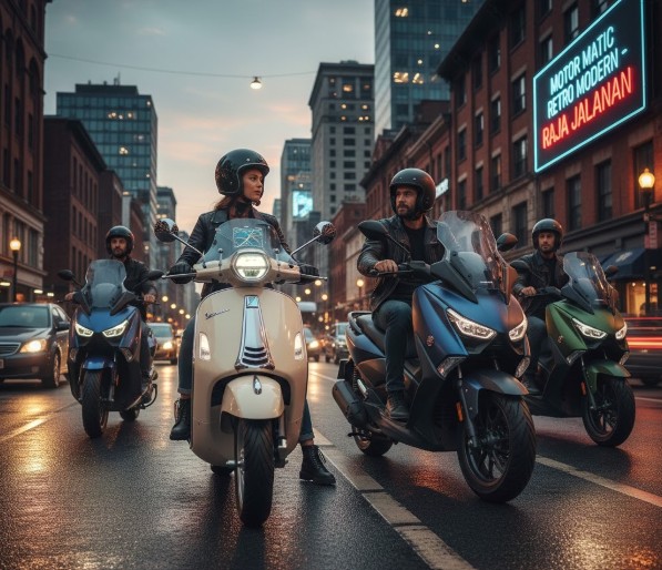 Mengapa Motor Matic Besar dan Gaya Retro Modern Semakin Mendominasi Jalanan?