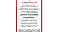 Dana Nasabah Sudah Dikembalikan, Bukti Bank Jambi Profesional Dana Nasabah Sudah Dikembalikan, Bukti Bank Jambi Profesional