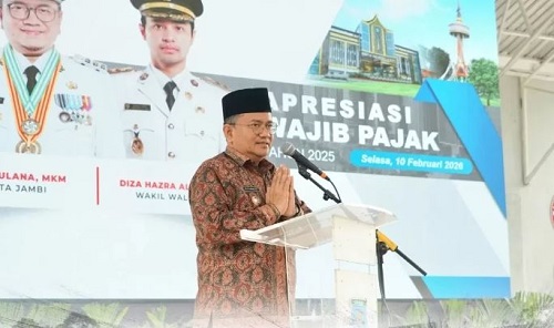 apresiasi wajib pajak, maulana optimistis pad kota jambi tembus rp1 triliun