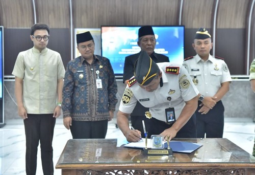 kota jambi jadi percontohan nasional pidana kerja sosial, pemkot teken mou bersama bapas dan forkopimda