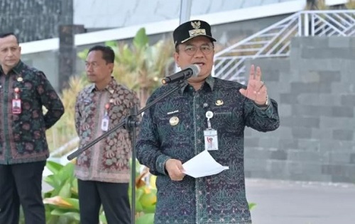 wali kota maulana pimpin apel gabungan pendataan pbg, targetkan 250 ribu bangunan di kota jambi berizin wali kota maulana pimpin apel gabungan pendataan pbg, targetkan 250 ribu bangunan di kota jambi berizin