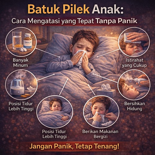 batuk pilek anak, ini cara mengatasinya dengan aman dan efektif