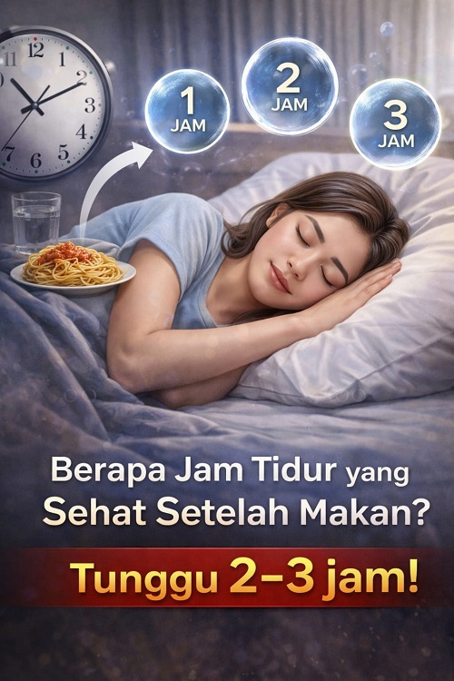 berapa jam tidur yang sehat setelah makan ini jawabannya