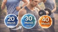 berapa lama waktu olahraga yang ideal setiap hari ini jawabannya