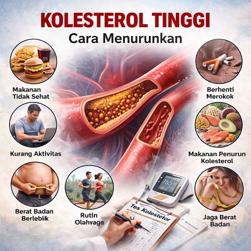 cara ampuh menurunkan kolesterol tanpa obat berlebihan