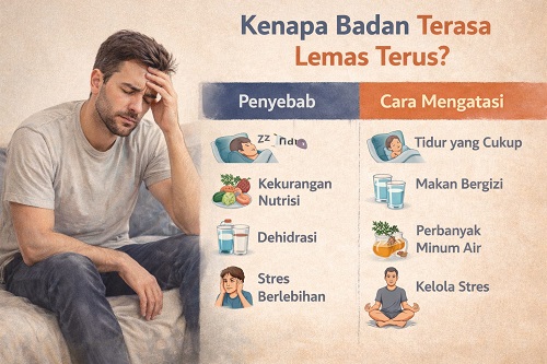 kenapa badan terasa lemas terus ini penyebab, gejala, dan cara mengatasinya secara lengkap