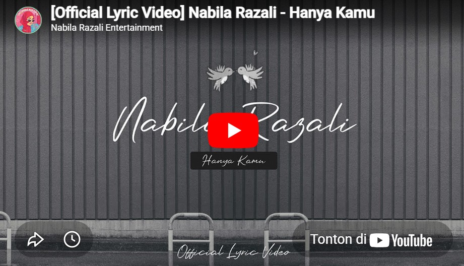 lagu hanya kamu nabila razali.