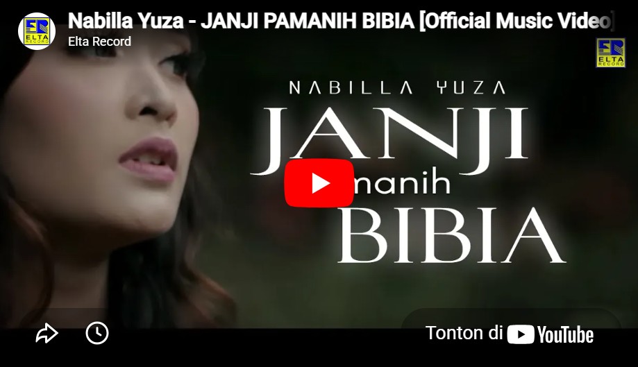 lagu janji pamanih bibia nabila yuza.