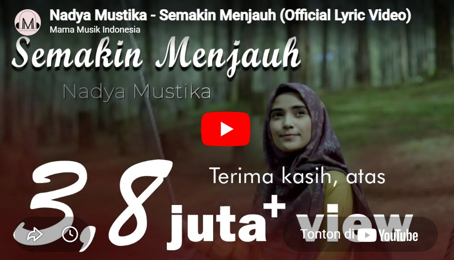 lagu semakin menjauh nadya mustika.