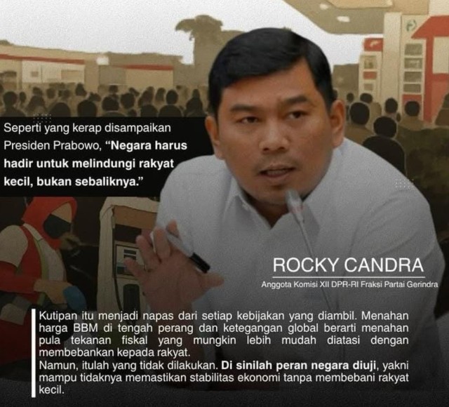 Rocky Candra: Keberanian Presiden Prabowo Menahan Lonjakan Harga BBM Rocky Candra: Keberanian Presiden Prabowo Menahan Lonjakan Harga BBM