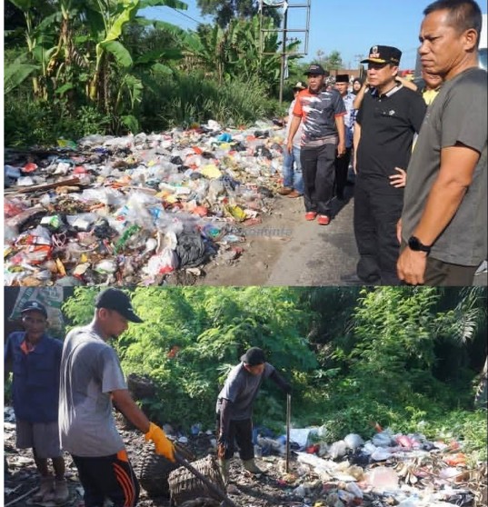 Gunung Sampah di Jaluko Dibongkar, Bupati BBS Turun Tangan