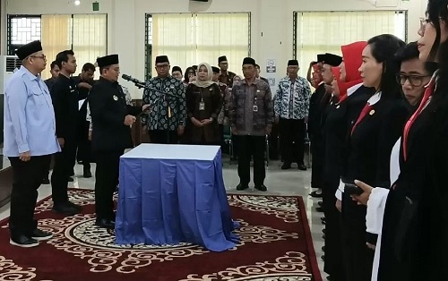 wali kota jambi kukuhkan dan lantik pejabat administrator, kepala sekolah hingga kepala puskesmas ini daftar namanya lengkap