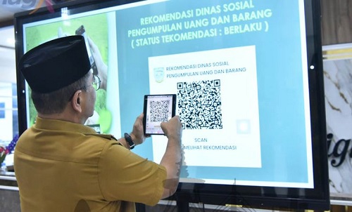 wali kota jambi pastikan ada barcode nya sebelum masukkan uang ke kotak amal!