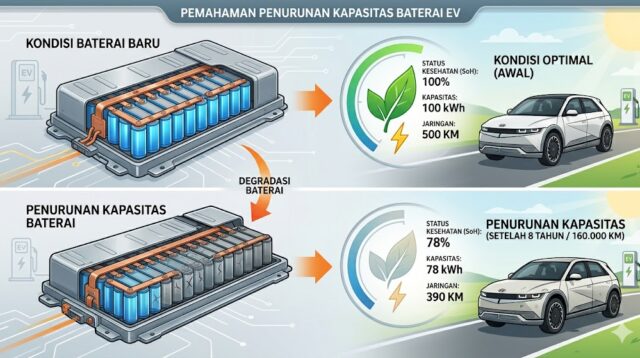 Daya Tahan dan Umur Pakai Baterai Mobil Listrik