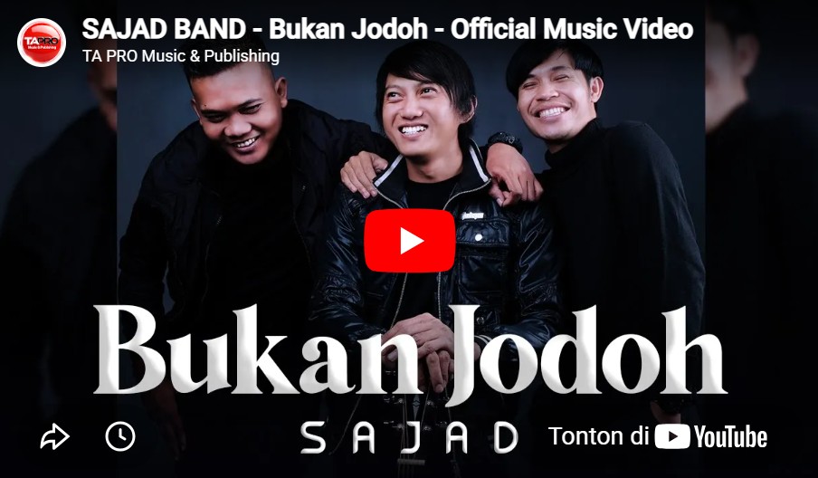 lagu bukan jodoh sajad band.