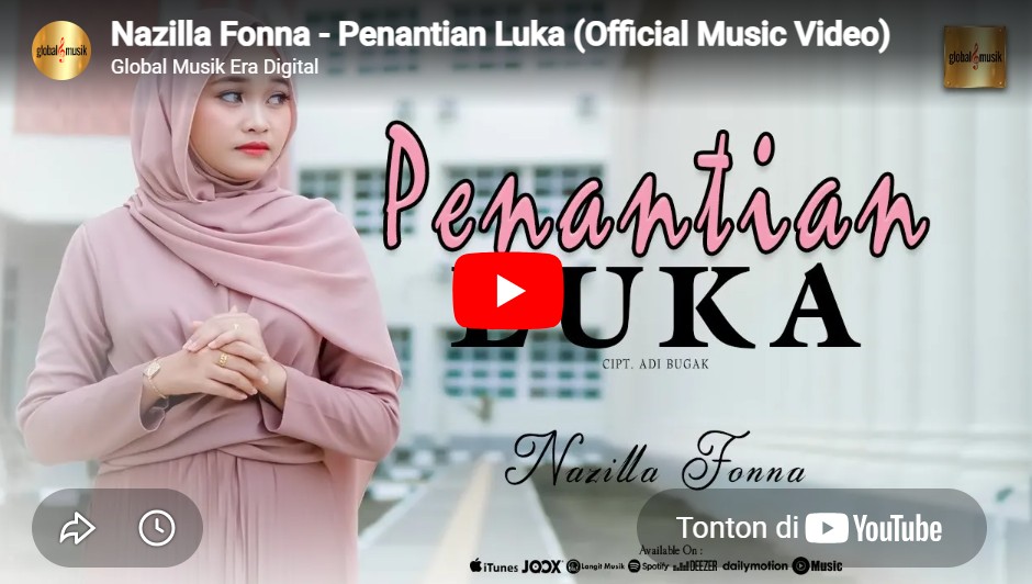 lagu penantian luka nazilla fonna.