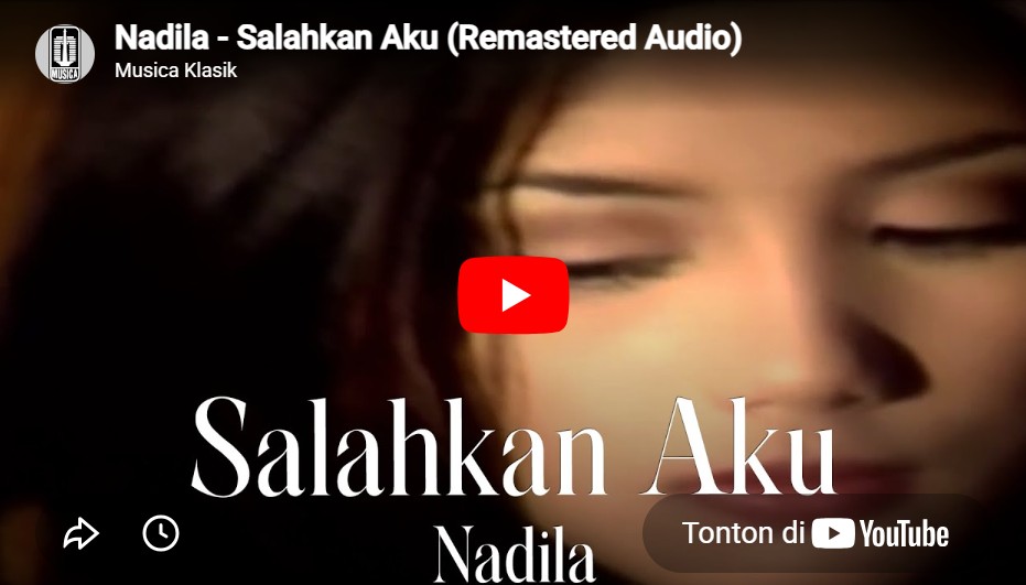 lagu salahku aku nadila.