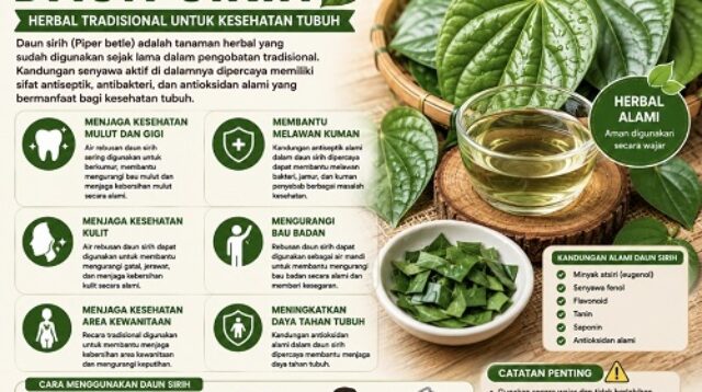 manfaat daun sirih untuk kesehatan tubuh herbal tradisional yang dipercaya membantu kebersihan dan daya tahan