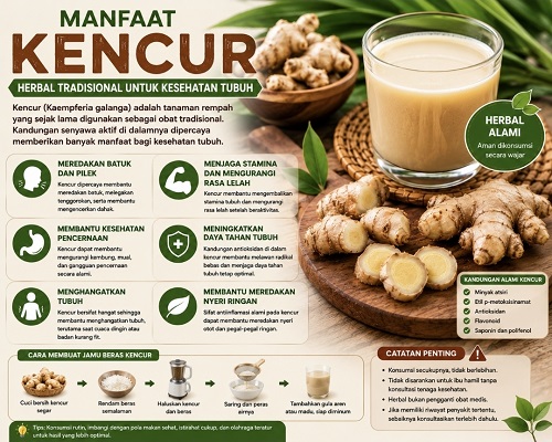 manfaat kencur untuk kesehatan tubuh herbal tradisional yang dipercaya membantu batuk dan menjaga stamina