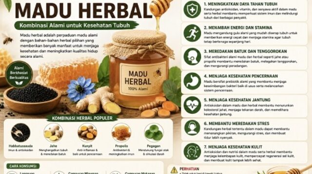 manfaat madu herbal untuk kesehatan kombinasi alami yang semakin banyak dicari