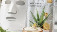masker wajah glowing instan alami