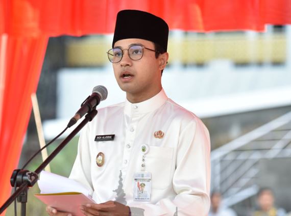 pimpin upacara hardiknas 2026, wawako diza ajak generasi muda jambi bijak berteknologi
