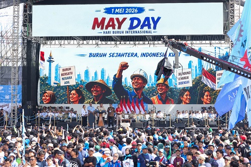 presiden prabowo umumkan serangkaian kebijakan perlindungan pekerja pada may day 2026
