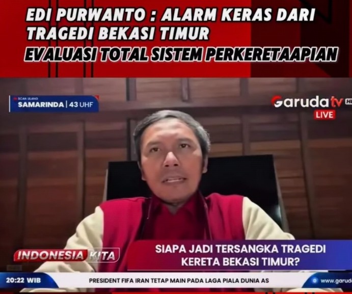Cakap Ketua Edi : Tragedi Kereta Bekasi Timur dan Alarm Keras untuk Keselamatan Transportasi Nasional