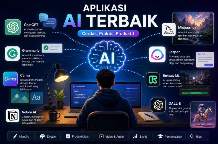 15 Aplikasi AI Terbaik yang Wajib Dicoba: Dari ChatGPT hingga Midjourney