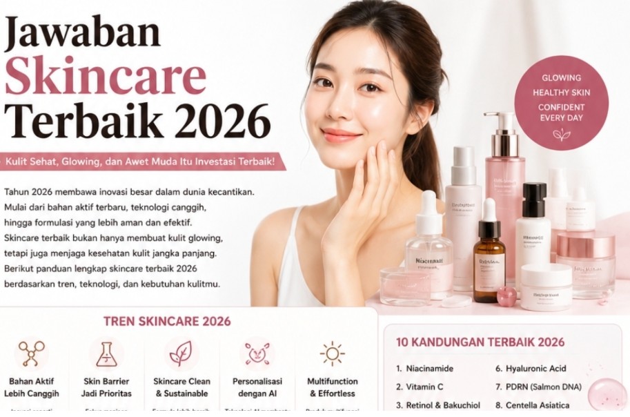 Jawaban Skincare Terbaik 2026: Rahasia Kulit Glowing, Sehat, dan Awet Muda yang Paling Banyak Dicari Tahun Ini