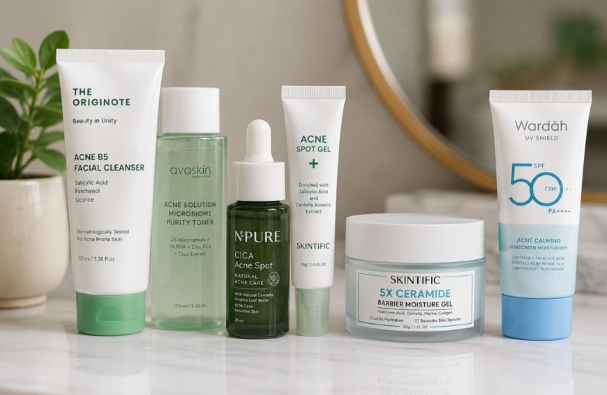Skincare untuk Jerawat 2026: Cara Merawat Kulit Berjerawat agar Lebih Sehat dan Tidak Mudah Kambuh Skincare untuk Jerawat 2026: Cara Merawat Kulit Berjerawat agar Lebih Sehat dan Tidak Mudah Kambuh