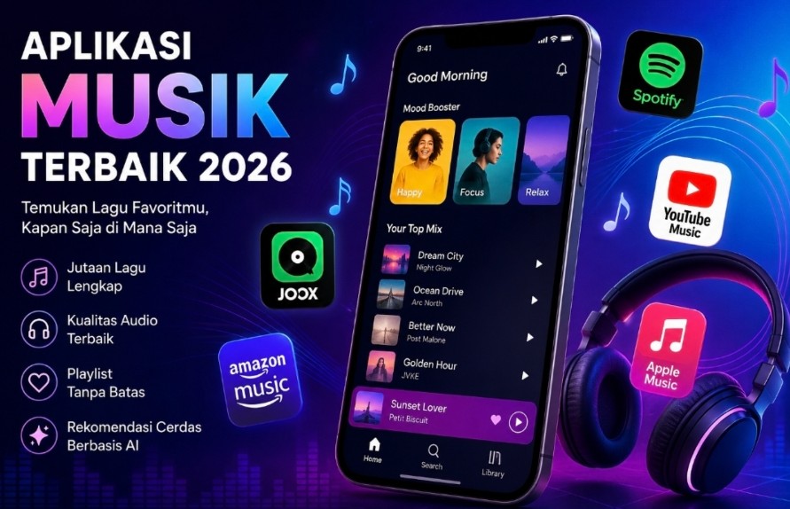 Aplikasi Musik Terbaik 2026: Platform Streaming Lagu Paling Populer untuk Menemani Aktivitas Sehari-hari Aplikasi Musik Terbaik 2026: Platform Streaming Lagu Paling Populer untuk Menemani Aktivitas Sehari-hari