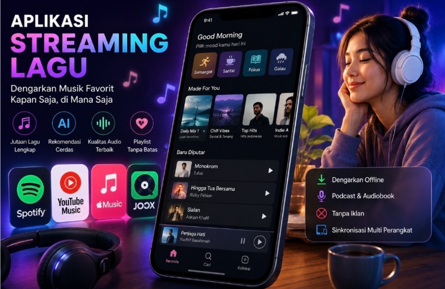 Aplikasi Streaming Lagu Terbaik 2026: Cara Modern Menikmati Musik Favorit Kapan Saja dan di Mana Saja Aplikasi Streaming Lagu Terbaik 2026: Cara Modern Menikmati Musik Favorit Kapan Saja dan di Mana Saja