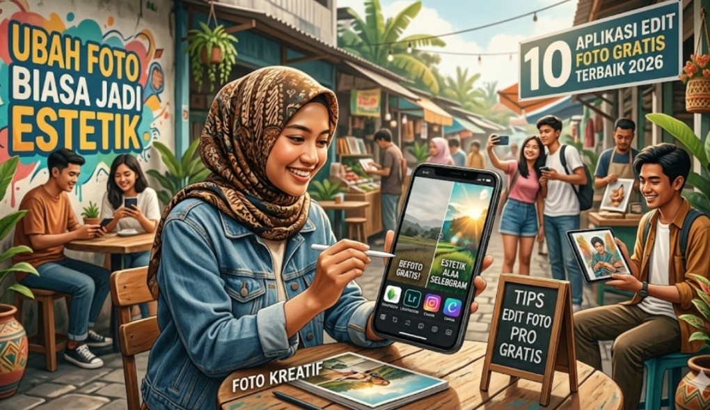 10 Aplikasi Edit Foto Gratis Terbaik 2026: Ubah Foto Biasa Jadi Estetik ala Selebgram