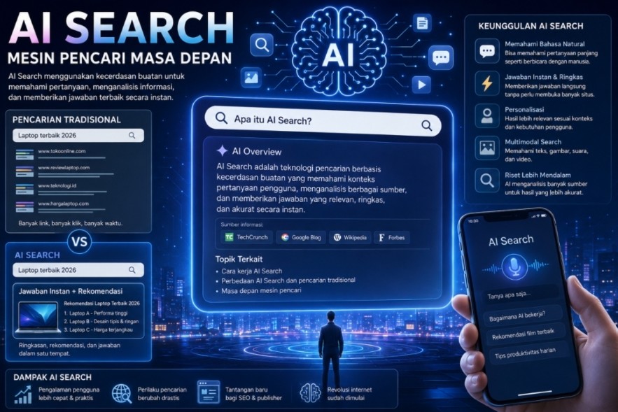 AI Search: Teknologi Mesin Pencari Masa Depan yang Sedang Mengubah Cara Orang Mencari Informasi AI Search: Teknologi Mesin Pencari Masa Depan yang Sedang Mengubah Cara Orang Mencari Informasi