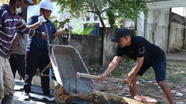 wujudkan jambi bersih & aman wali kota maulana pantau langsung proyek 'kampung bahagia' di danau sipin