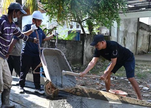 wujudkan jambi bersih & aman wali kota maulana pantau langsung proyek 'kampung bahagia' di danau sipin